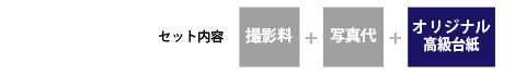 卒業記念撮影セット内容